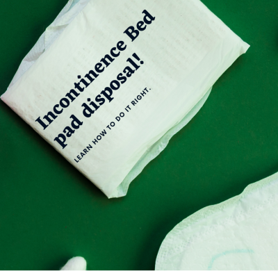 Incontinence Bed pad disposal!